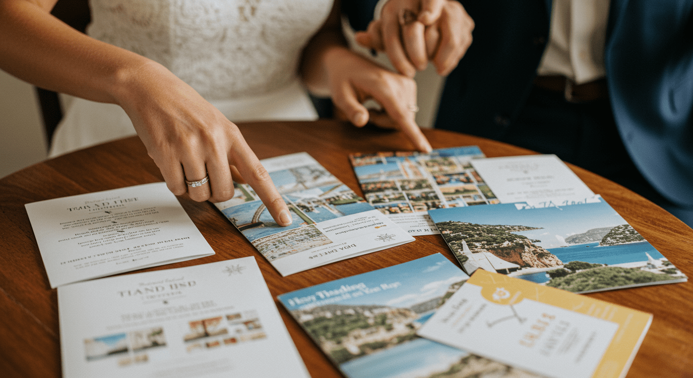 Wedding Travel Documents and Itinerary